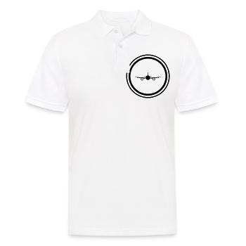 Airplane Symbol - Men's Polo Shirt - white - Front - Kai (181cm)