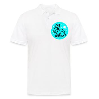 Hase Ostern Symbol - Männer Poloshirt - Weiß - Vorne - Kai (181cm)