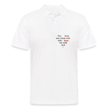 Food made with love - Männer Poloshirt - Weiß - Vorne - Kai (181cm)