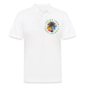 Florida Tour Urlaub Plame Bunt - Männer Poloshirt - Weiß - Vorne - Kai (181cm)