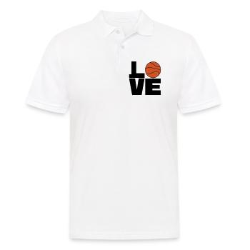 J’adore le basketball - Polo Homme - blanc - Devant - Kai (181cm)