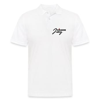 Kölsche Jung - Männer Poloshirt - Weiß - Vorne - Kai (181cm)