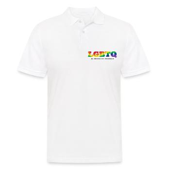 Fierté LGBTQ Soyez fiers de vous - Polo Homme - blanc - Devant - Kai (181cm)