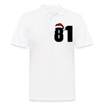 81 Numéro Noël - Polo Homme - blanc - Devant - Kai (181cm)