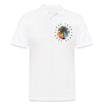 Zrce Tour Urlaub Plame Bunt - Männer Poloshirt - Weiß - Vorne - Kai (181cm)