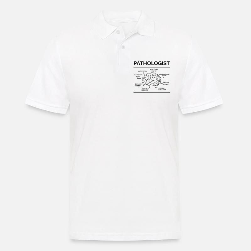 Pathologe - Männer Poloshirt - Weiß