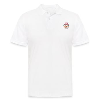 Vintage Winter Snowman Head - Men's Polo Shirt - white - Front - Kai (181cm)