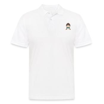 Poche de poitrine de pingouin - Polo Homme - blanc - Devant - Kai (181cm)