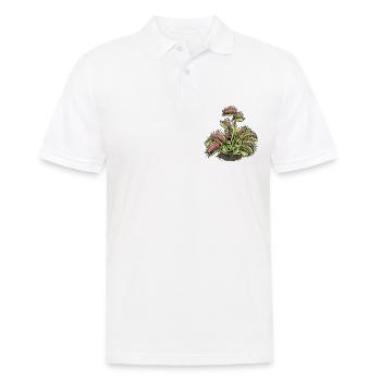 Carnivorous Plant Venus Flytrap - Men's Polo Shirt - white - Front - Kai (181cm)