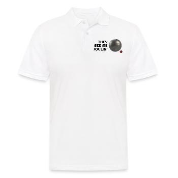 They see me Boulin' Boule Sport Lustig Boccia - Männer Poloshirt - Weiß - Vorne - Kai (181cm)