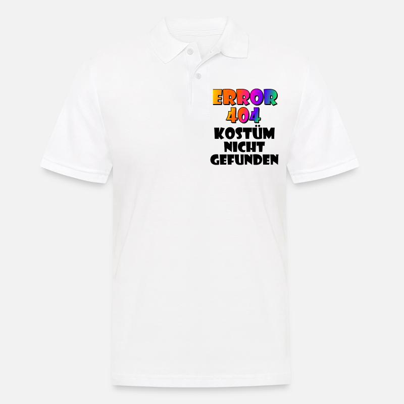 Error 404 - Männer Poloshirt - Weiß