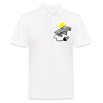 Symbole de l’installation photovoltaïque Énergie solaire - Polo Homme - blanc - Devant - Kai (181cm)