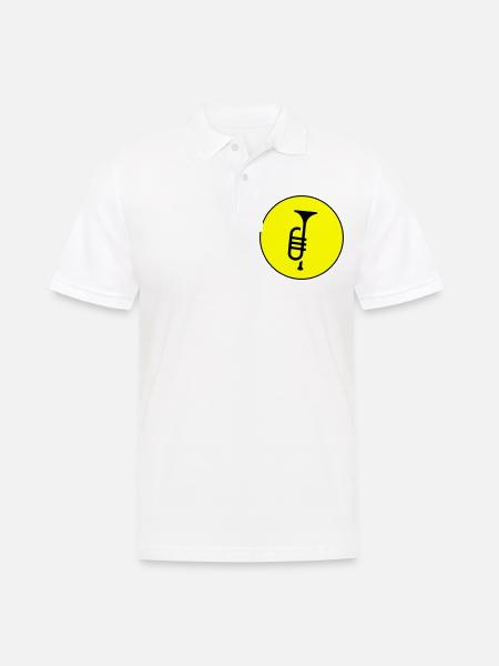 Trumpet music - Men's Polo Shirt - white