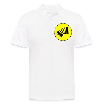 Musique d’accordéon - Polo Homme - blanc - Devant - Kai (181cm)