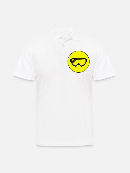 Ski goggles icon - Men's Polo Shirt - white