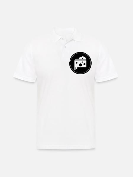 Käse Symbol Cheese - Männer Poloshirt - Weiß