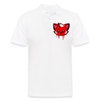 Fox Head Comic Cute - Men's Polo Shirt - white - Front - Kai (181cm)