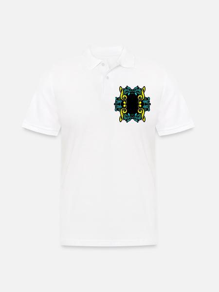 Music notes symbol clef - Men's Polo Shirt - white