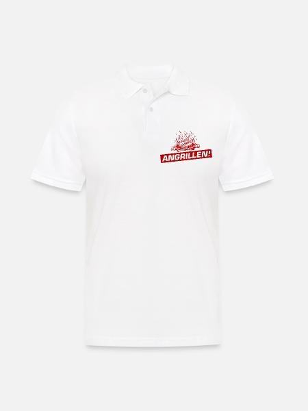 Grilling Barbecue Barbecue - Men's Polo Shirt - white