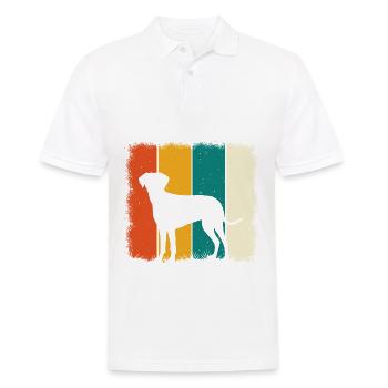 Labrador Retro - Men's Polo Shirt - white - Front - Kai (181cm)