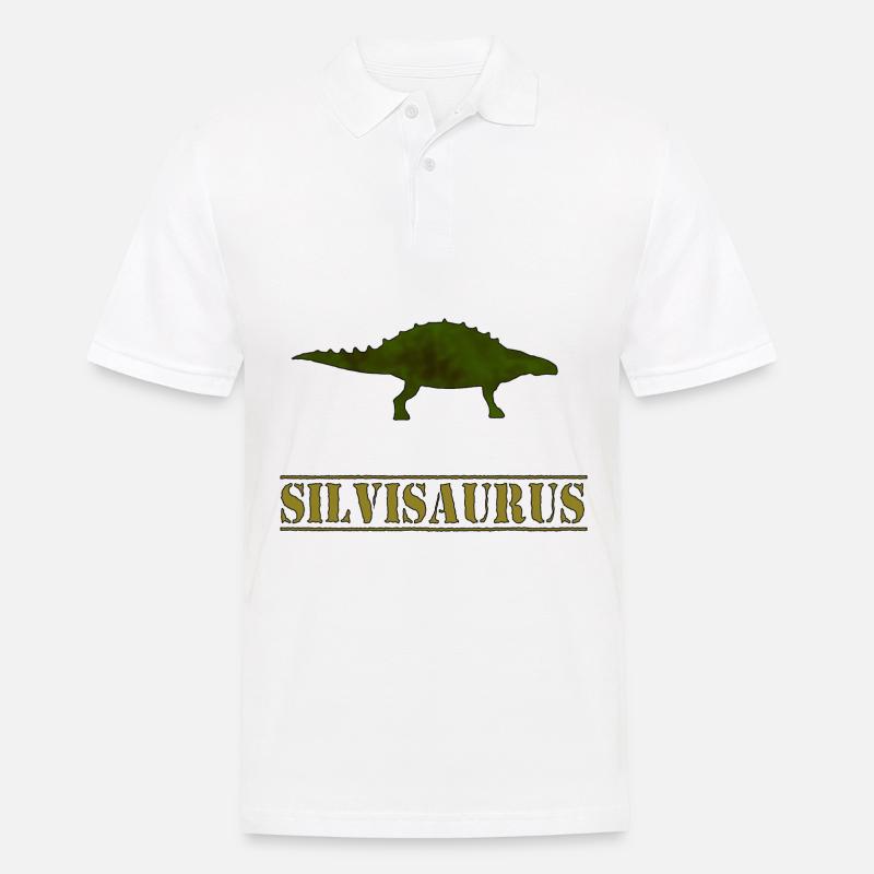 Silvisaurus - Männer Poloshirt - Weiß