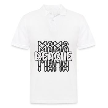 Beagle Mama - Männer Poloshirt - Weiß - Vorne - Kai (181cm)