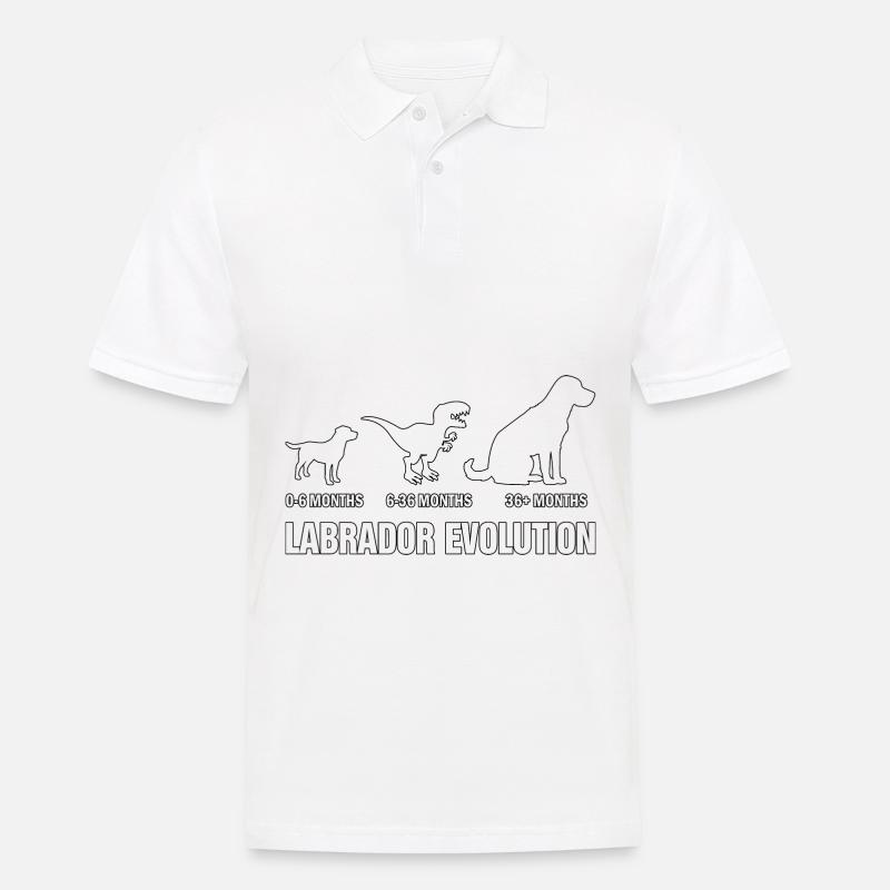 Labrador Evolution - Männer Poloshirt - Weiß