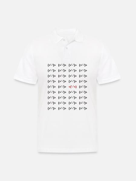 PC - Nerd -Tastatur - Emoticon - Emoji - Chat - 4 - Männer Poloshirt - Weiß