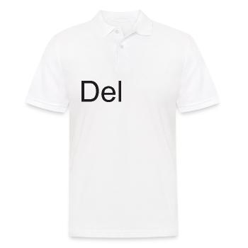 Alt Ctrl Del keyboard shortcut - Men's Polo Shirt - white - Front - Kai (181cm)