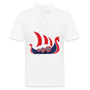 Viking ship Norway gift - Men's Polo Shirt - white - Front - Kai (181cm)