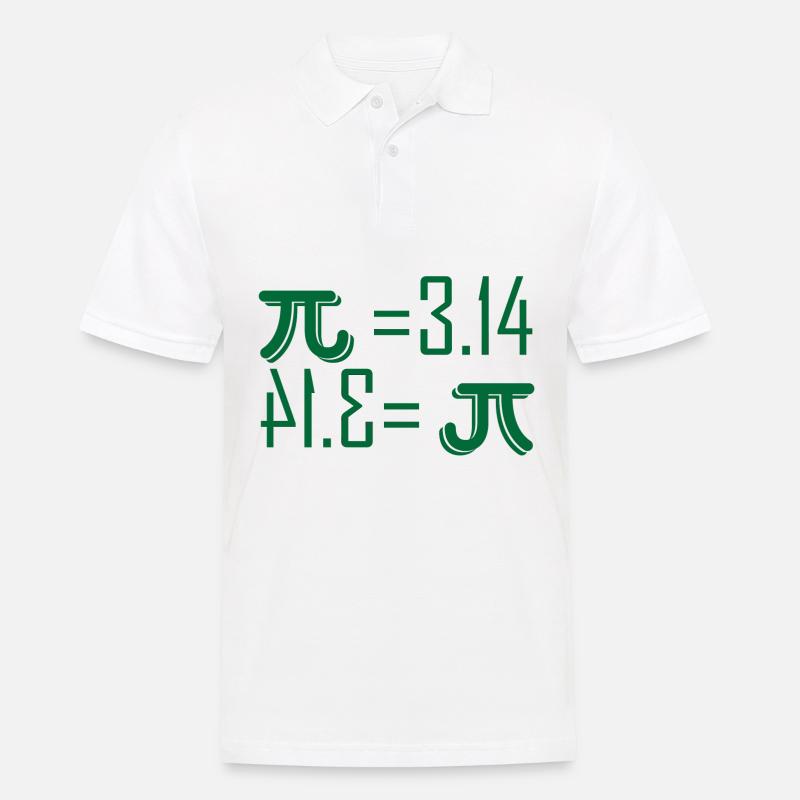 Pi 3,14 Pi Day Geschenk - Männer Poloshirt - Weiß