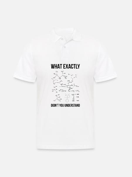 Chemie Formel Chemiker Spruch Geschenk - Männer Poloshirt - Weiß