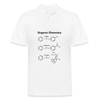 Organische Chemie Chemiker Chemie Spruch Geschenk - Männer Poloshirt - Weiß - Vorne - Kai (181cm)