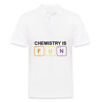Chemistry Fun Chemie Spruch Geschenk - Männer Poloshirt - Weiß - Vorne - Kai (181cm)