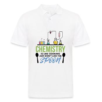 Chemistry chemistry flask laboratory gift - Men's Polo Shirt - white - Front - Kai (181cm)