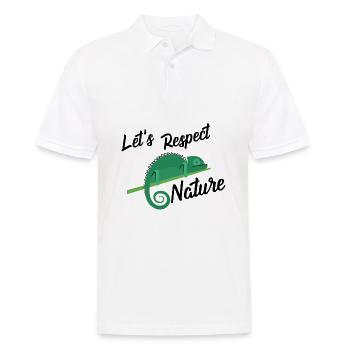 Protection de l'environnement amoureux de la nature disent cadeau - Polo Homme - blanc - Devant - Kai (181cm)