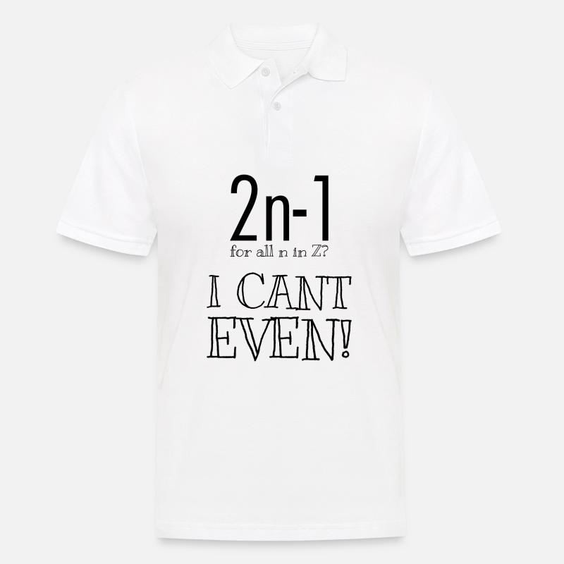 Mathe Student Mathematik Spruch Geschenk - Männer Poloshirt - Weiß