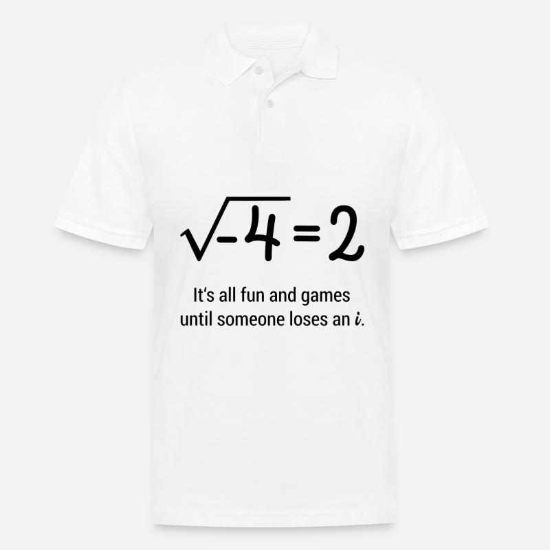Mathematik Mathe Spruch Student Geschenk - Männer Poloshirt - Weiß