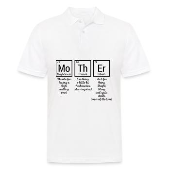 Mother Periodensystem Mutter Chemie Geschenk - Männer Poloshirt - Weiß - Vorne - Kai (181cm)