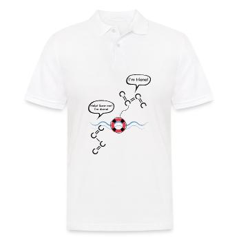 Formule de chimie disant cadeau de chimiste - Polo Homme - blanc - Devant - Kai (181cm)