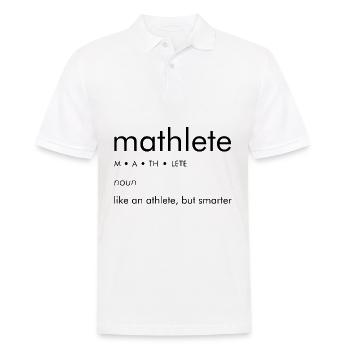 Maths Mathématiques Athlètes rengaine cadeau - Polo Homme - blanc - Devant - Kai (181cm)