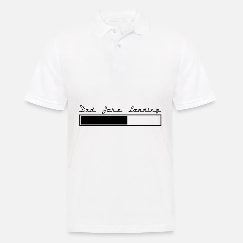 Dad joke loading Spruch Geschenk - Männer Poloshirt - Weiß