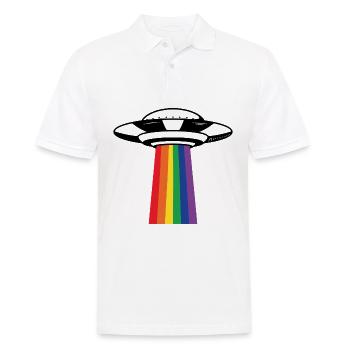 Don des droits de l'homme UGB lgbt - Polo Homme - blanc - Devant - Kai (181cm)