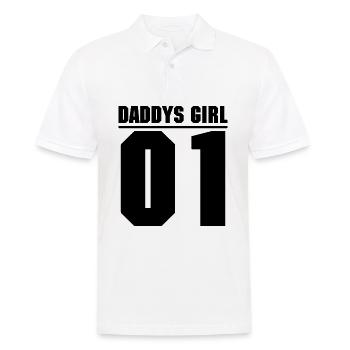 Papa Fille 01 Cadeau de fille - Polo Homme - blanc - Devant - Kai (181cm)