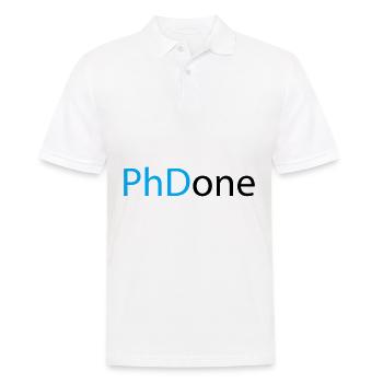PhD Done Phd Abschluss Geschenk - Männer Poloshirt - Weiß - Vorne - Kai (181cm)