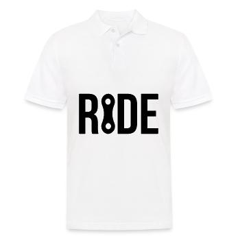 Ride Bicycle Bike Bike Gift - Men's Polo Shirt - white - Front - Kai (181cm)