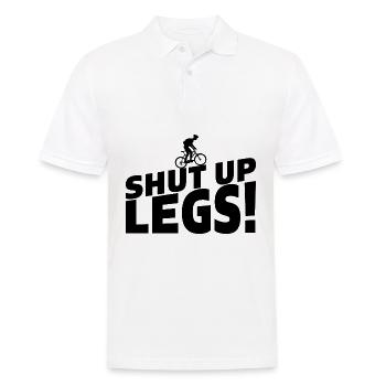 Shut up Legs Fahrrad Bike Geschenk - Männer Poloshirt - Weiß - Vorne - Kai (181cm)