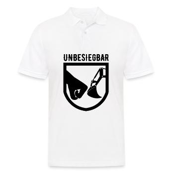Unbesiegbar Bagger Baggerfahrer Geschenk - Männer Poloshirt - Weiß - Vorne - Kai (181cm)