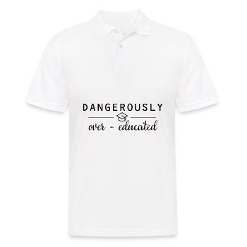 Dangerously overeducated Phd Conclusion Cadeau - Polo Homme - blanc - Devant - Kai (181cm)