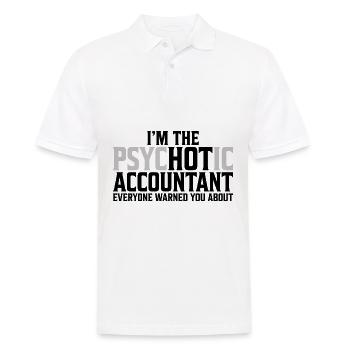 I`m not Psychotic Accountant accountant gift - Men's Polo Shirt - white - Front - Kai (181cm)